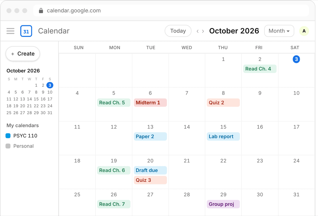 Syllabus to Outlook Calendar: 3 Ways That Work · Classmaite